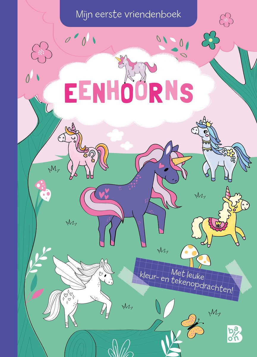 Éditeur standard mon premier livre d'amis - les licornes