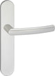 Poignée de porte Impresso - burton - pour l'intérieur - bouclier de porte ovale - aluminium - 2 pièces