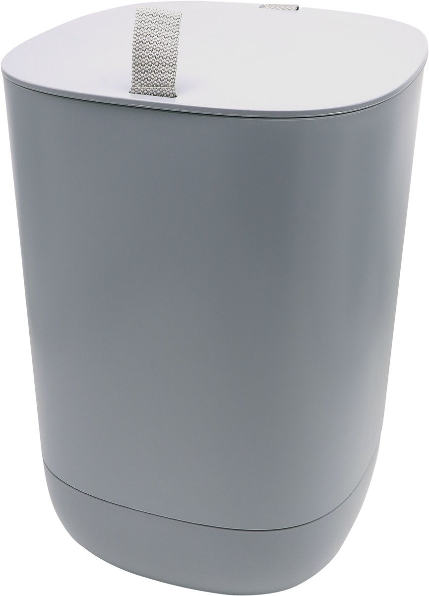 Nature - bac à compost bokashi - h35 x 24 x 25,7 cm - gris - 10,6l - pour la cuisine