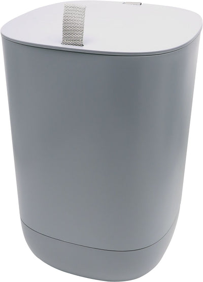 Nature - bac à compost bokashi - h35 x 24 x 25,7 cm - gris - 10,6l - pour la cuisine