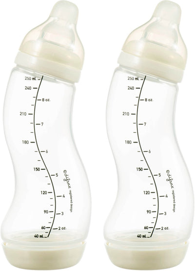 Biberon Difrax natural s - 250 ml - crème - 2 pièces - anti colique