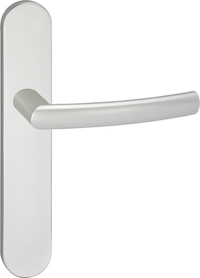 Poignée de porte Impresso - burton - pour l'intérieur - bouclier de porte ovale - aluminium - 2 pièces