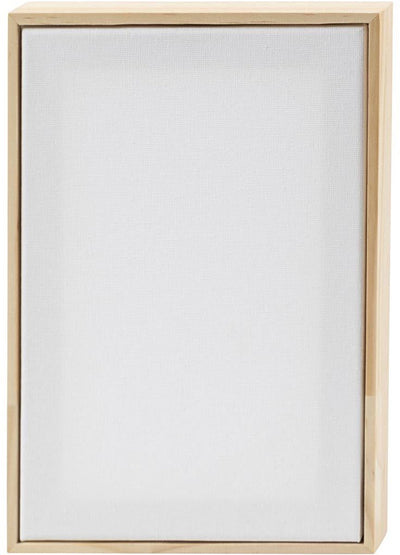 Creativ company Toile tendue avec cadre, dim. 15,8x23,8 cm, 280 g, blanc, 1 pièce