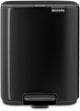 Poubelle à pédale Brabantia bo - 7 litres - salle de bain - noir mat