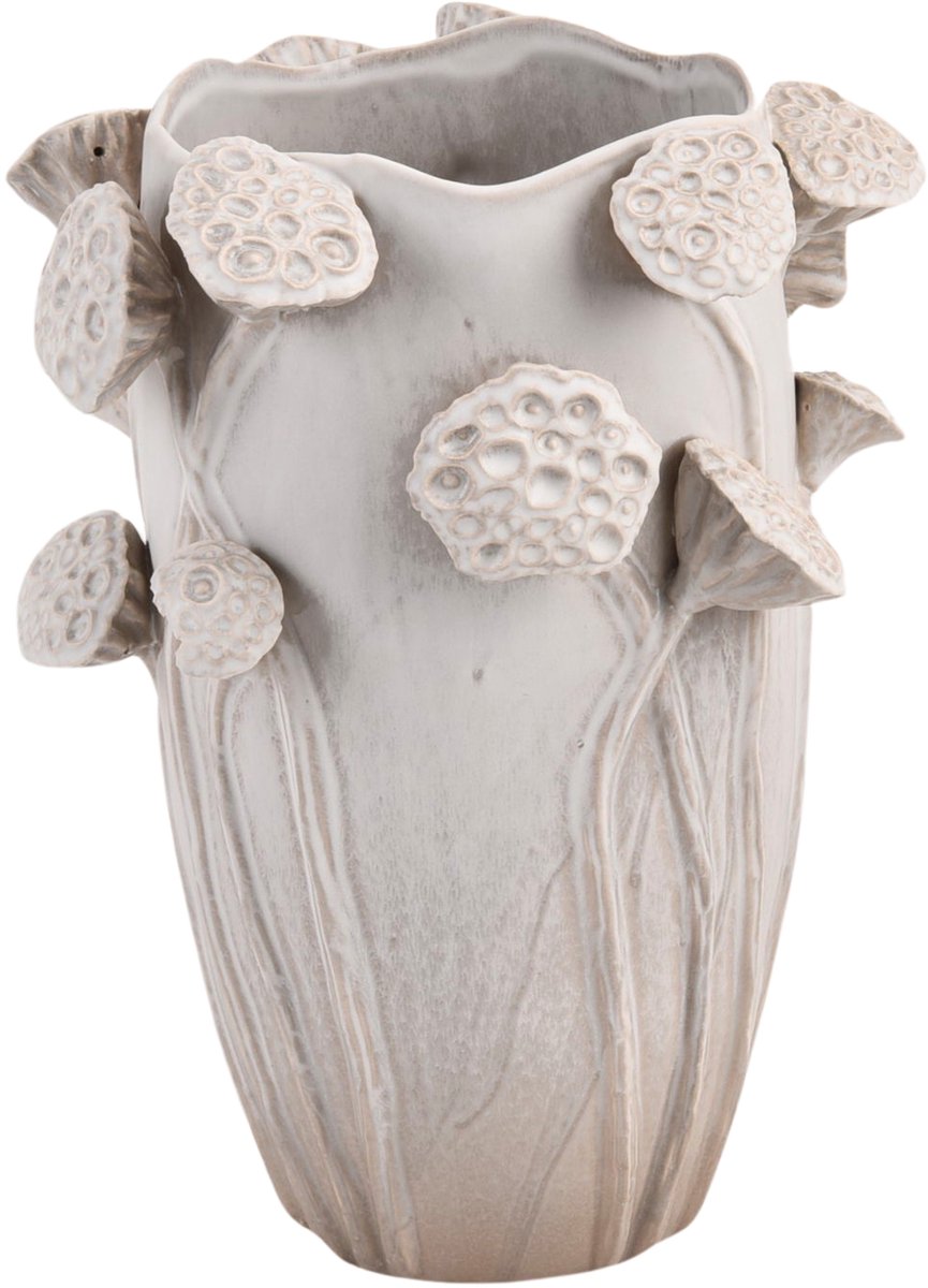 Vase collection Hd lotus faïence 35,5x35x51cm
