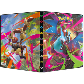 Portefeuille Pokémon pok me02 flammes fantasmatiques à 9 poches | 2 pièces