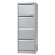 Commode à dossiers suspendus bisley 47x62,2x132,1cm gris argent 35 carats