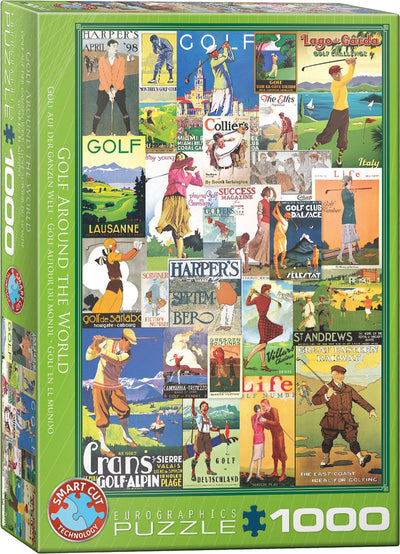 Eurographics - l'or dans le monde [le golf dans le monde] - 1000 pièces 48×68cm (l×h) - puzzle
