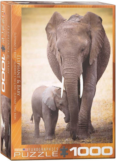 Eurographics - bébé éléphant [bébé éléphant] - 1000 pièces 48×68cm (l×h) - puzzle