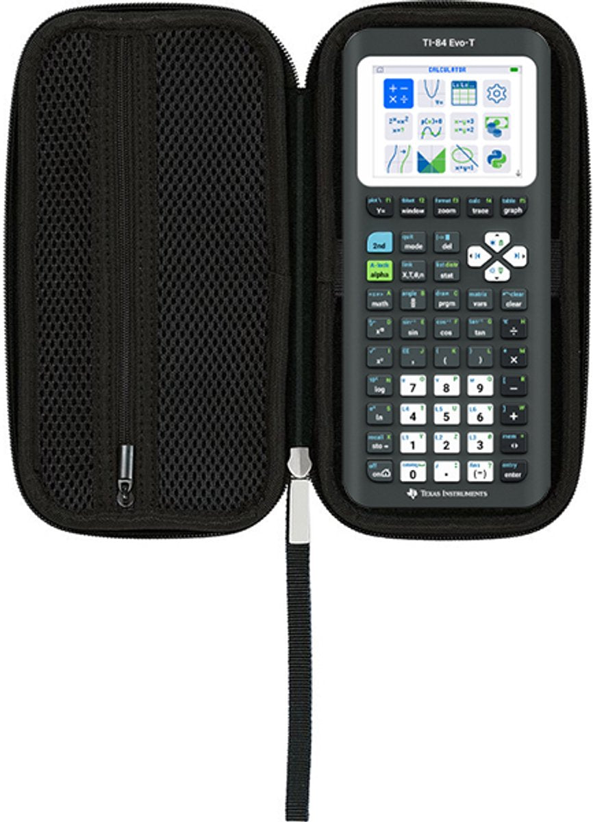 Texas instruments - ti-84 evo-t avec housse de protection - calculatrice graphique - support d'examen