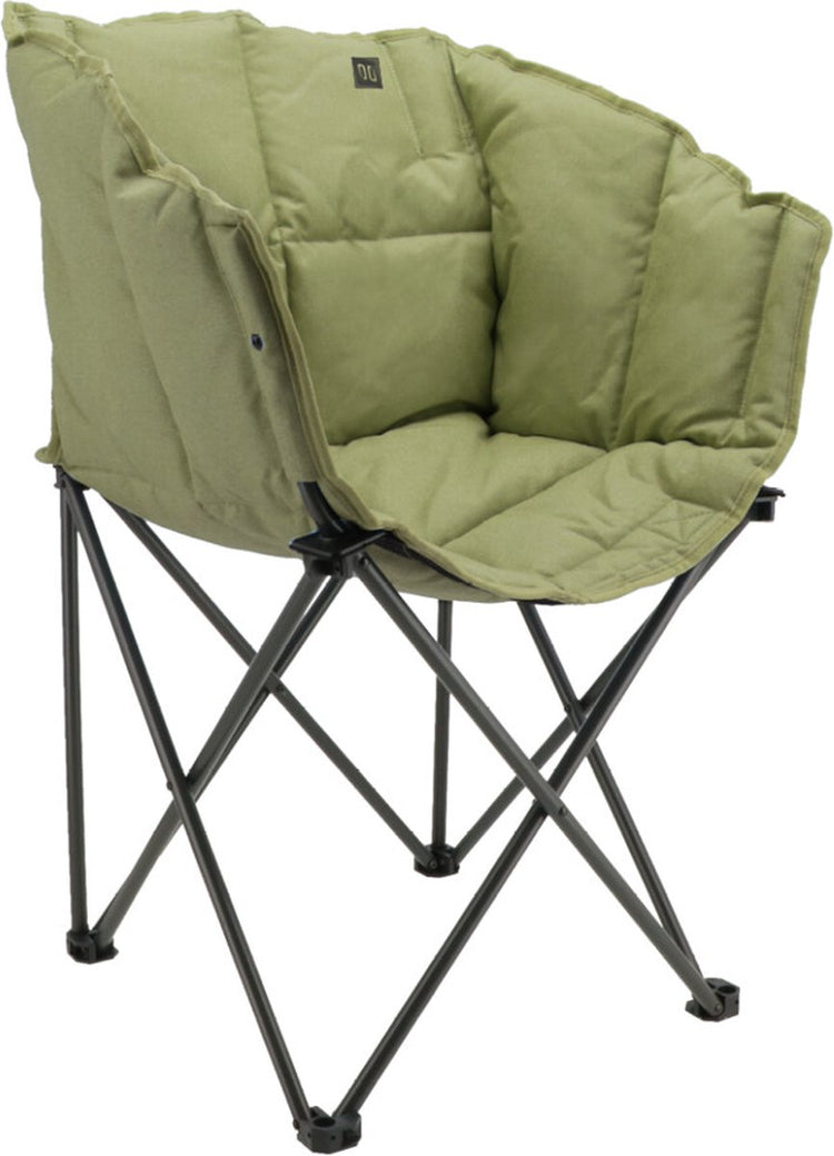Chaise de camping Travellife lago cross vert mousse - rembourrage confortable - résistant à l'eau et aux UV - avec sac de transport