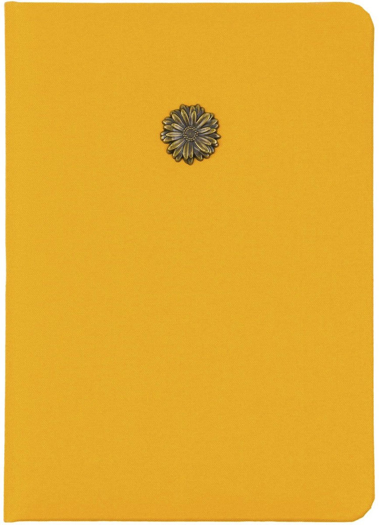 Carnet Eccolo - marguerite jaune essentielle - ligne - env. 13x18cm - ec-d317f