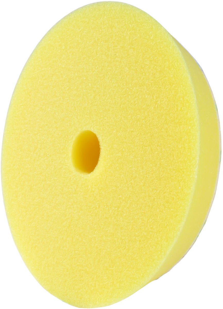 Gecko car care gecko tampon de polissage dur jaune 150mm (pour plaque de support 125mm)