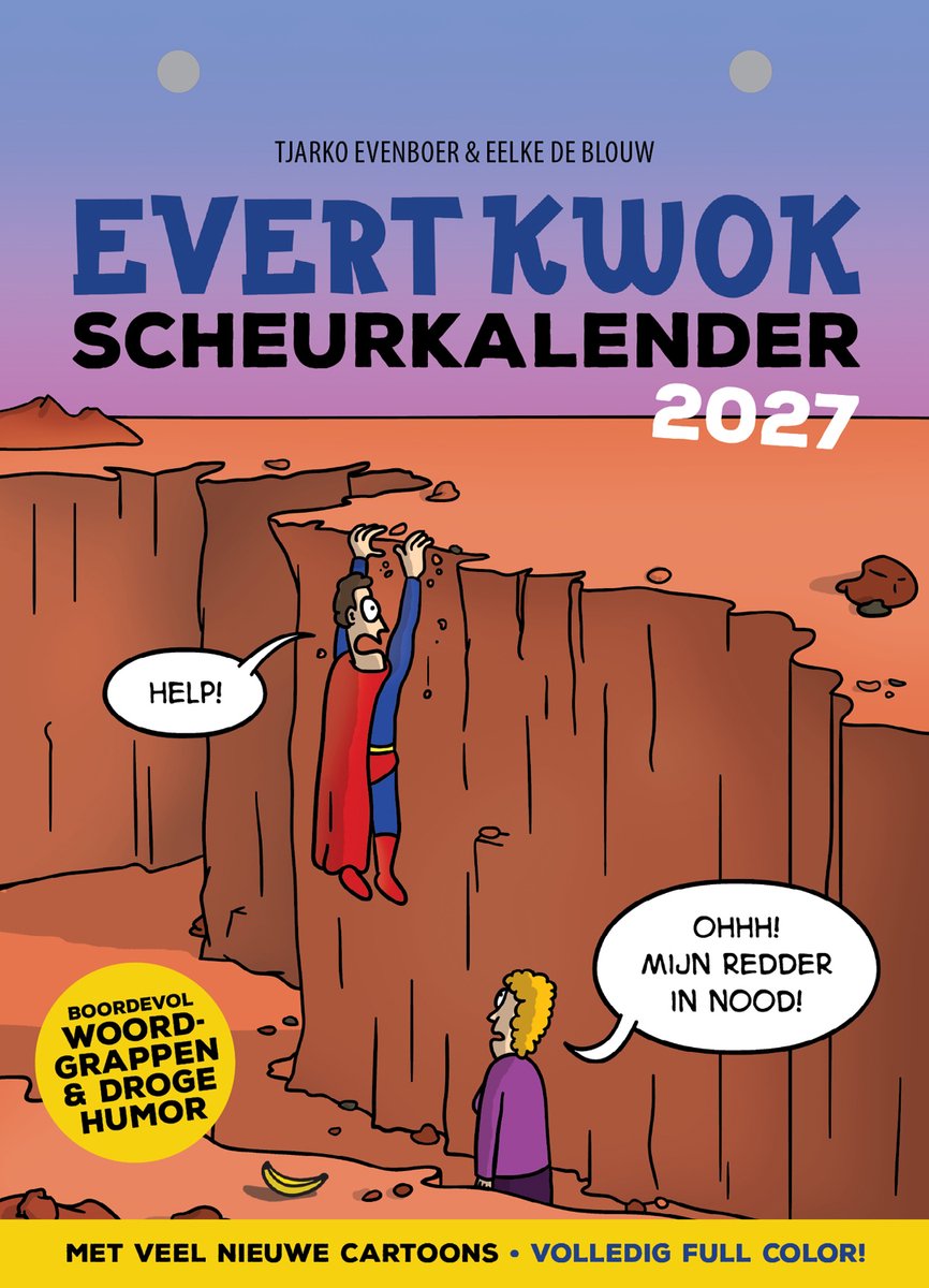 Calendrier détachable Evert Kwok 2027