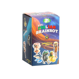 Clé 3D brainrot italienne. aveugleb. 4cm 12 ast | 24 pièces
