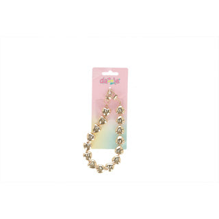 Cordon téléphonique Dazzle coeurs courts or | 3 pièces