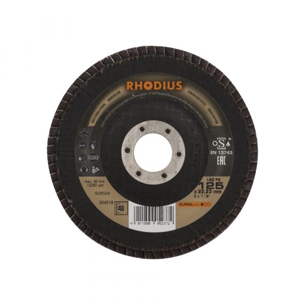 Disque en lamel 125 K40 5 en blik