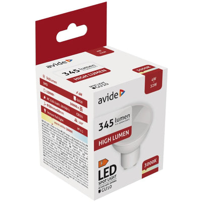 Avide spot led gu10 4w 3000k ww 390lm