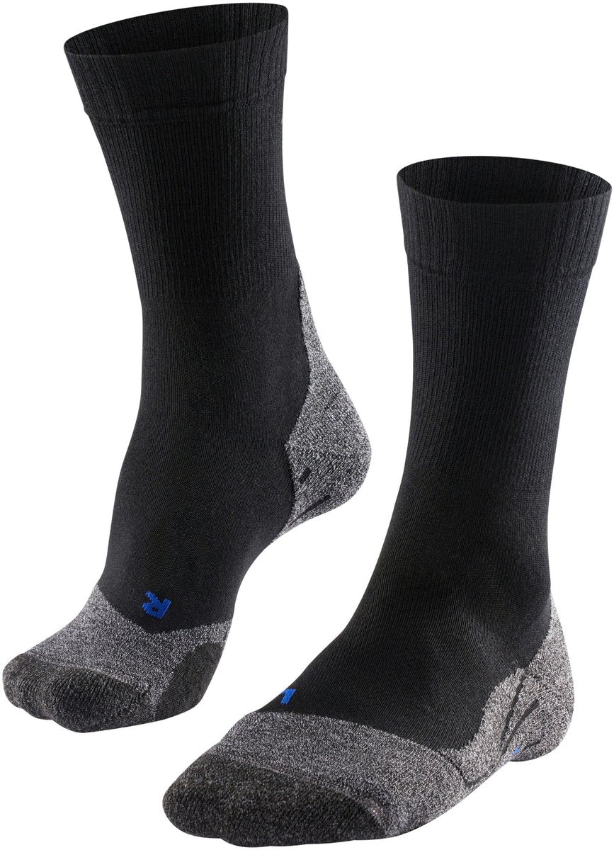 Falke tk2 cool anti-ampoules épais matériau fonctionnel lyocell chaussettes de marche femme noir - taille 35-36