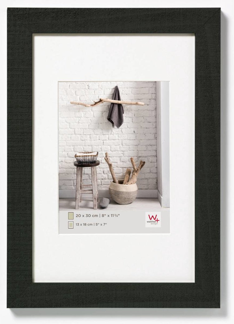 Walther home - cadre en bois - format photo 10 x 15 cm - noir