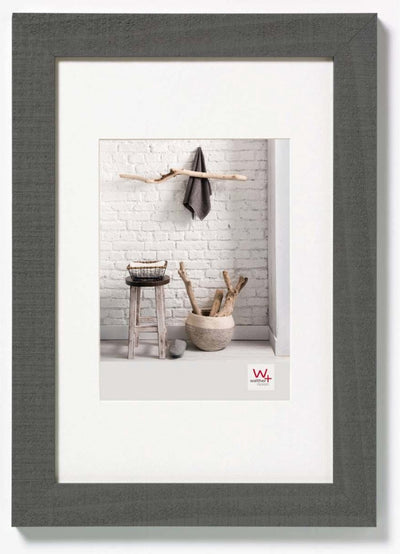 Walther home - cadre en bois - format photo 30x45 cm - gris