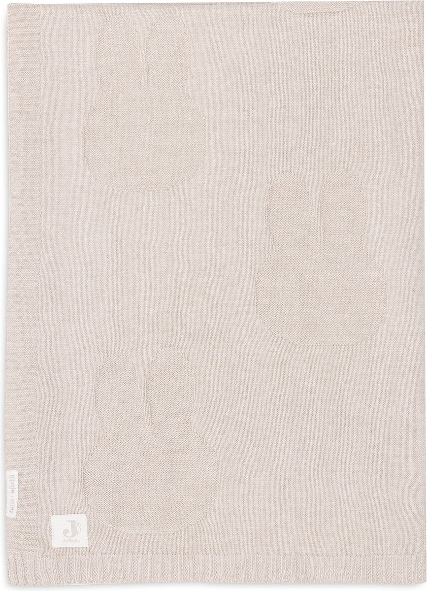 Jollein - couverture de berceau 100x150cm - couverture bébé - miffy - nougat