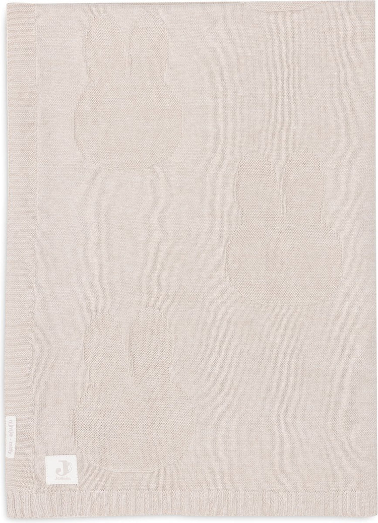 Jollein - couverture de berceau 100x150cm - couverture bébé - miffy - nougat
