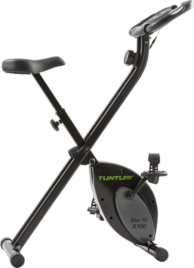 Tunturi star fit x100 - vélo d'appartement - vélo de fitness - pliable - réglable - 8 niveaux de résistance - vélo d'appartement pliable