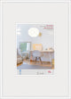Walther new lifestyle - cadre en plastique - format photo 70x100 cm - verre d'art - blanc