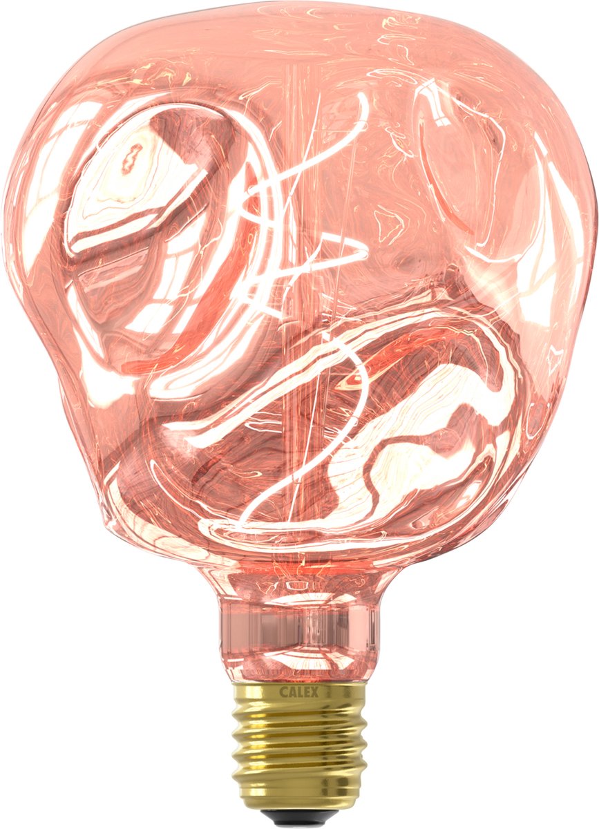 Calex organique néo rose - lampe LED e27 - source lumineuse à filament dimmable - 4w - lumière blanc chaud