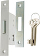 Serrure pour porte coulissante Nemef - type 605 40 - droite et gauche - 153 x 25 mm - laquée