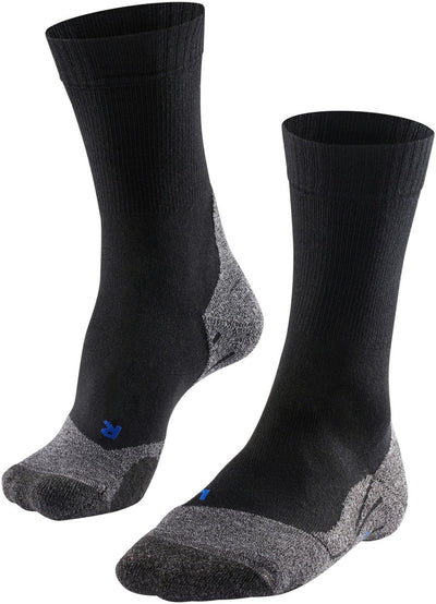 Falke tk2 cool anti-ampoules épais matériau fonctionnel lyocell chaussettes de marche femme noir - taille 37-38
