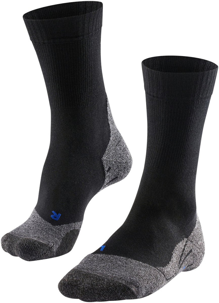 Falke tk2 cool anti-ampoules épais matériau fonctionnel lyocell chaussettes de marche femme noir - taille 37-38