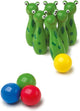 Petit pied de bowling de grenouille en bois, 10dlg.
