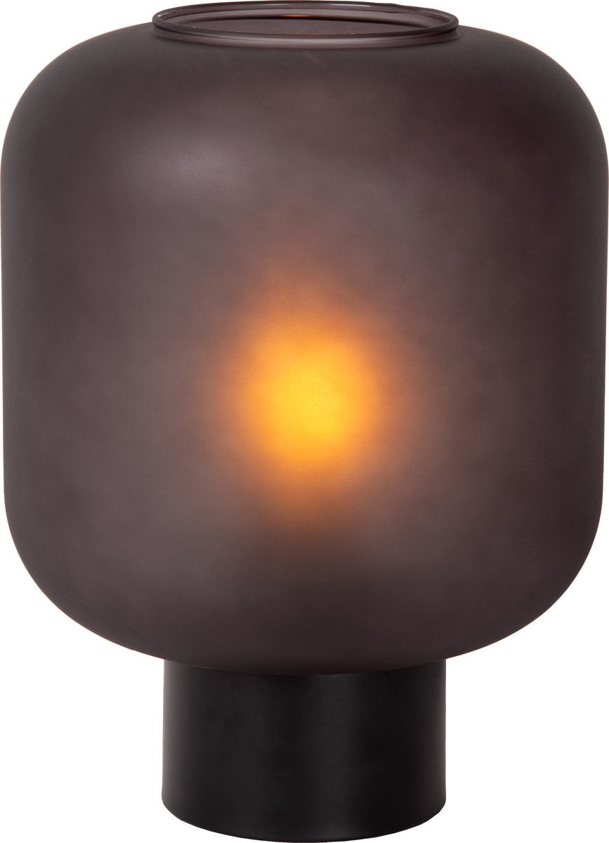 Lucide eloise - lampe de table - ø 21 cm - 1xe27 - noir