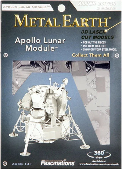 Eureka Metal Earth Apollo Lunar Module Silver Edition