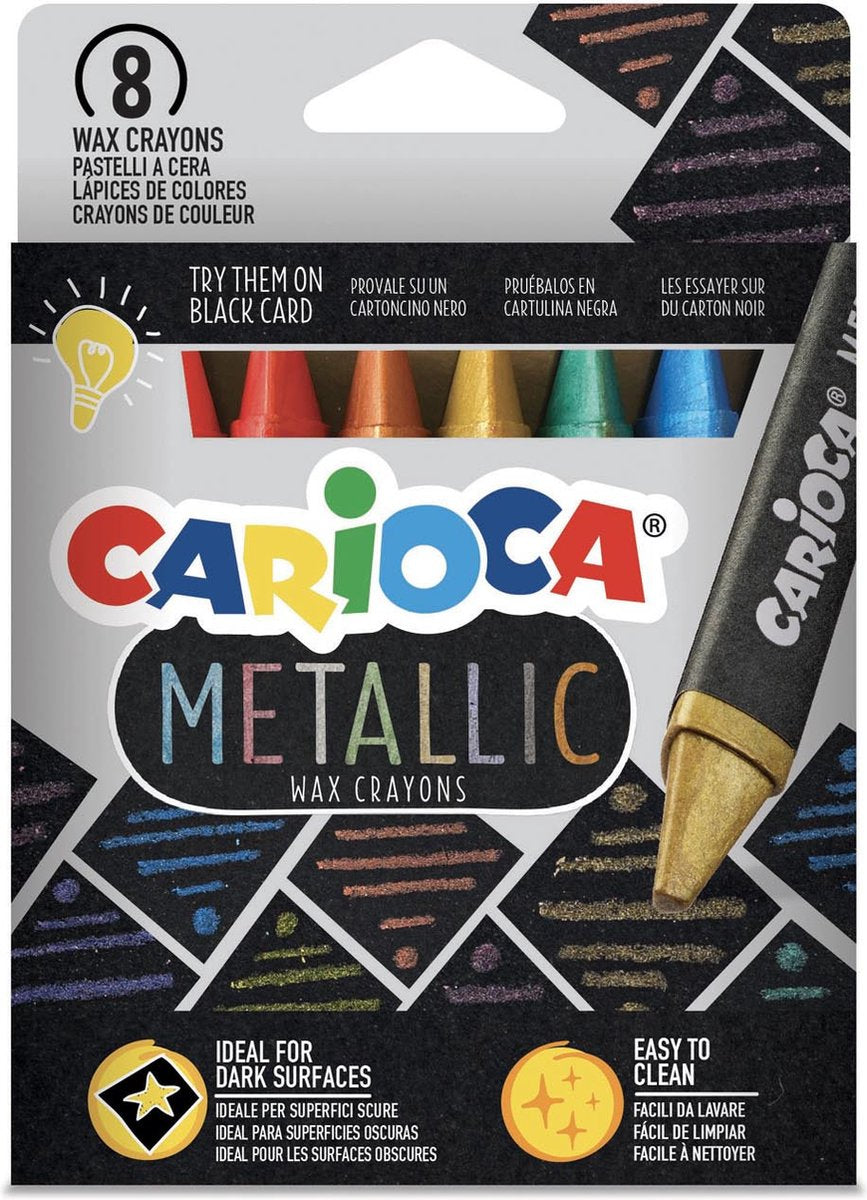 Carioca maxi cire métallique 8 pièce(s)