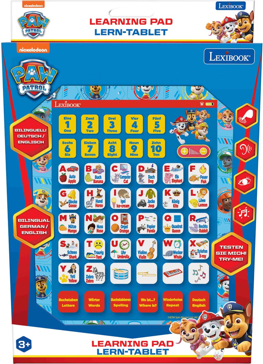 Tablette éducative bilingue Lexibook Paw Patrol (le fr)