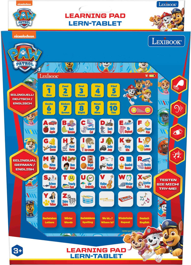 Tablette éducative bilingue Lexibook Paw Patrol (le fr)