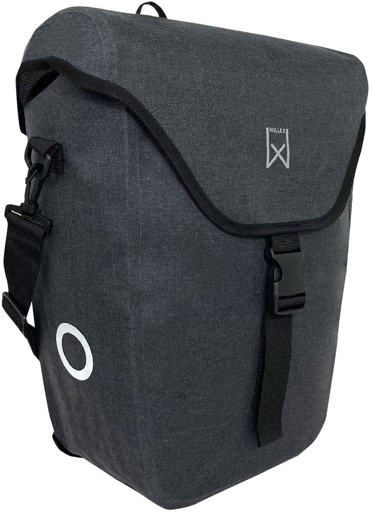 Sacoche de vélo simple Willex - 21l - gris - 100% étanche
