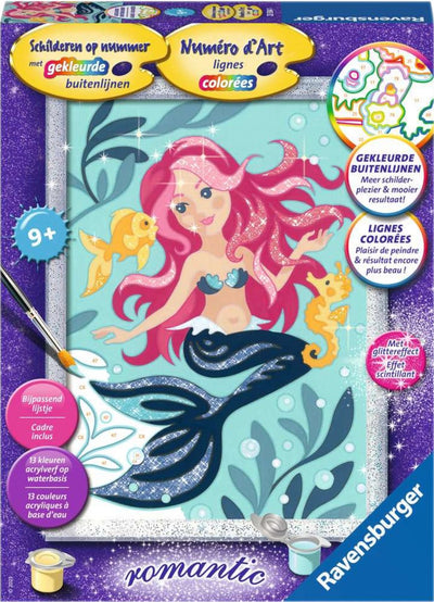 Ravensburger Peinture par numéros – Sirène pailletée