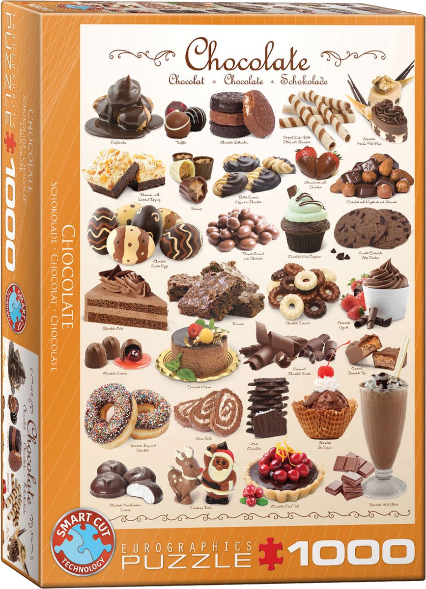 Puzzle Eurographics chocolat - 1000 pièces
