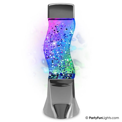 Partyfun lumières lampe de table paillettes LED changement de couleur