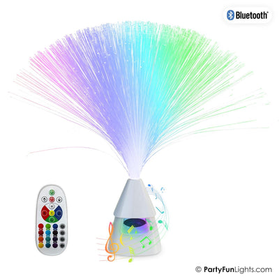 Partyfun allume un haut-parleur Bluetooth à fibre optique