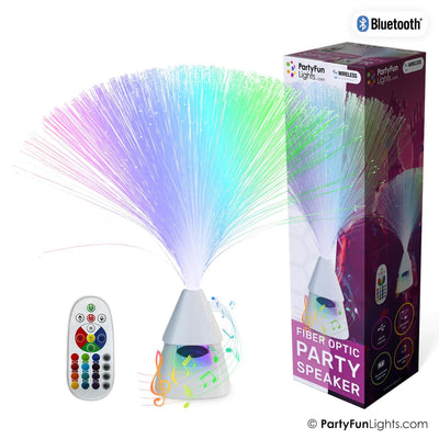 Partyfun allume un haut-parleur Bluetooth à fibre optique