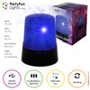 Partyfun lumières lampe de table mini lumière de police LED bleu