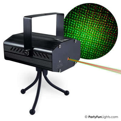 Lumières amusantes de fête, lumière laser usb led rouge vert