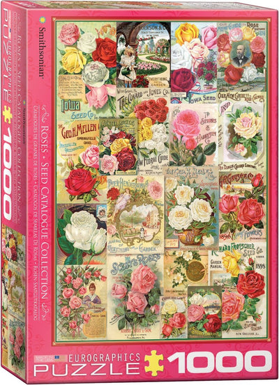 Puzzle Eurographics roses - catalogue de graines - 1000 pièces