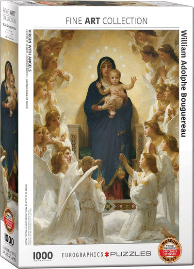 Eurographics - vierge aux anges [vierge aux anges] - william adolphe bouguereau - 1000 pièces 48×68cm (l×h) - puzzle d'art