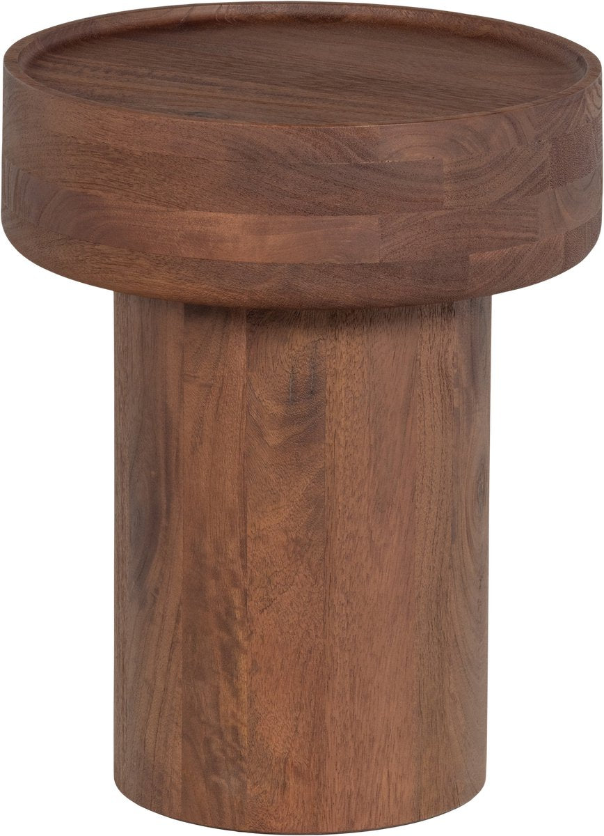 Table d'appoint Woood Dara - bois de manguier - marron - 50x40x40